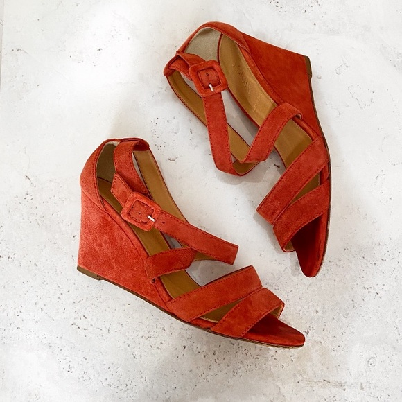 J.crew Orange Suede Sandals - Picture 6 of 6